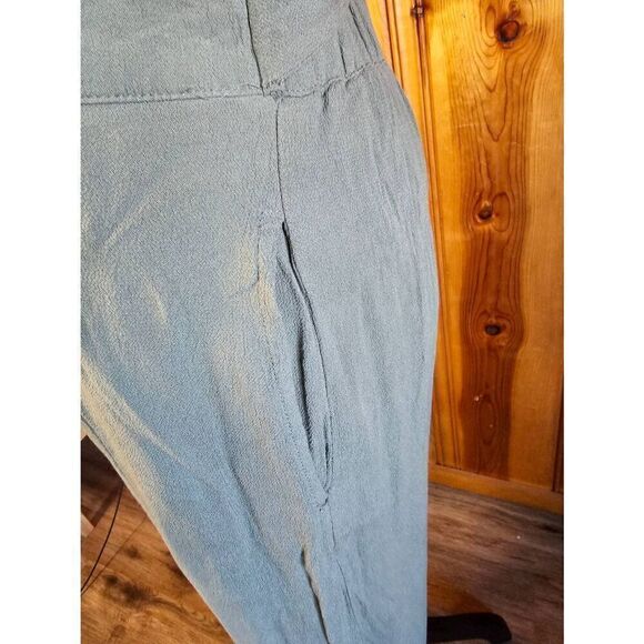 Maurices Women’s Utility Pocket Button Front Overall Jumpsuit Green Size Small - Picture 6 of 9